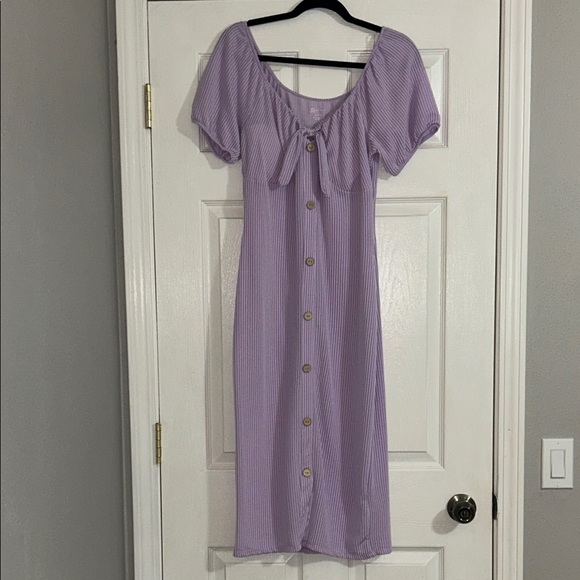 No Boundaries Dresses & Skirts - No Boundaries Purple Button-Down Dress